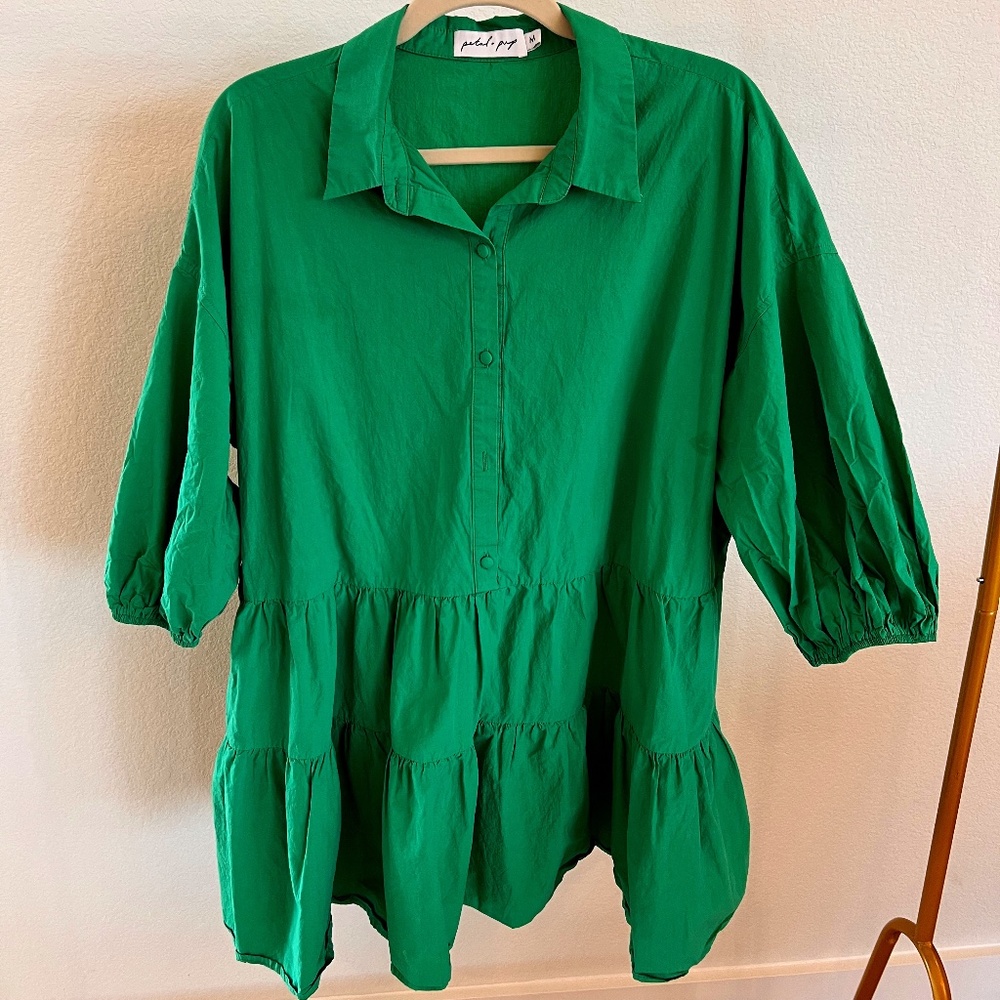 Emerald Green Mini Dress